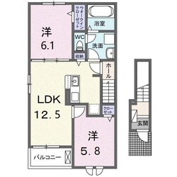 シーズンテラス勝原の物件間取画像